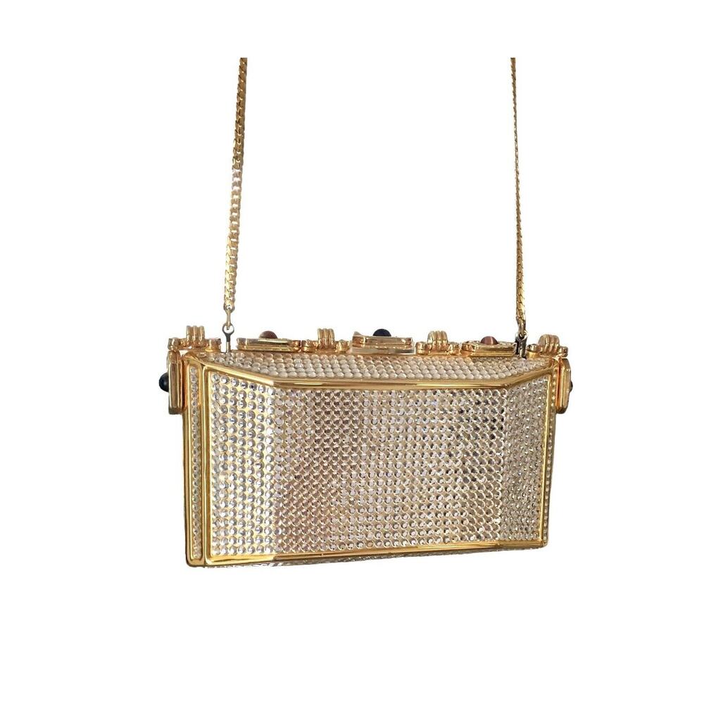 Vintage Max Nugus Haute Couture Beverly Hills Crystal Purse
